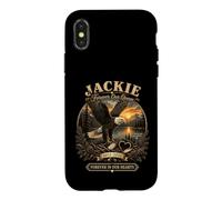 Custodia per iPhone X/XS Jackie Forever, la nostra regina aquila calva, Big Bear Lake Memorial