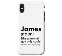 Custodia per iPhone X/XS James Like A Normal Guy Only Cooler Legend King Nome