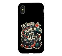 Custodia per iPhone X/XS JAMMER LINE READY Roller Derby Pattini
