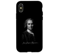 Custodia per iPhone X/XS Jean-Jacques Rousseau Classical Philosopher Ritratto