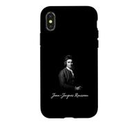 Custodia per iPhone X/XS Jean-Jacques Rousseau Ritratto di filosofia illuminista