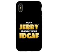 Custodia per iPhone X/XS Jerry Costume IDGAF Funny Meme Halloween Costume For Jerrys