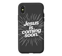 Custodia per iPhone X/XS JESUS is Coming Soon - Christian Faith Reminder