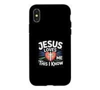 Custodia per iPhone X/XS Jesus Loves Me This I Know
