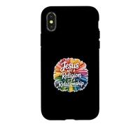 Custodia per iPhone X/XS Jesus Not A Religion It's A Relationship