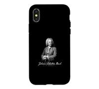 Custodia per iPhone X/XS Johann Sebastian Bach Compositore Classico Ritratto