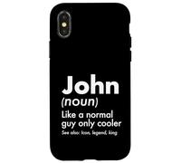Custodia per iPhone X/XS John Like A Normal Guy Only Cooler Legend King Nome