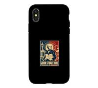 Custodia per iPhone X/XS John Stuart Mill sull'economia politica della libertà
