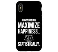 Custodia per iPhone X/XS John Stuart Mills massimizza la felicità... Statisticamente