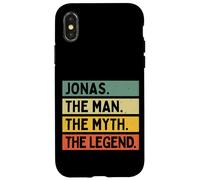 Custodia per iPhone X/XS Jonas L'uomo Il mito La leggenda divertente citazione personalizzata