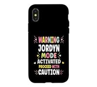 Custodia per iPhone X/XS JORDYN Personalized Women's Gift Custom JORDYN