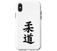 Custodia per iPhone X/XS Judo Kanji Personaggi Arte Marziale Giapponese