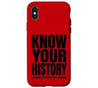 Custodia per iPhone X/XS Juneteenth 1865 Know Your History Freedom Day