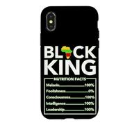Custodia per iPhone X/XS Juneteenth Black King Melanin Dad Fathers Day Men Padre Fun
