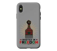 Custodia per iPhone X/XS Juneteenth Rooted in Freedom Afro Pick Fist