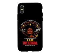 Custodia per iPhone X/XS Juneteenth She Whispered I Am The Storm Womens Black History