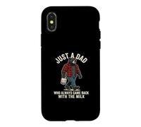 Custodia per iPhone X/XS Just A Dad Who Always Came Back With The Milk