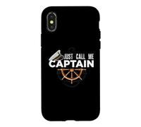 Custodia per iPhone X/XS Just Call Me Captain - Boating Sailor - Anchor Boat Sailing