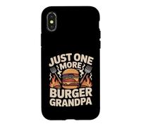 Custodia per iPhone X/XS Just One More Hamburger Grandpa Funny BBQ Cookout