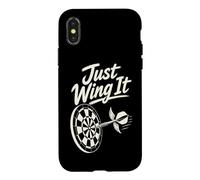 Custodia per iPhone X/XS Just Wing It Alato Dart Pub Umorismo