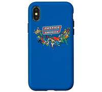 Custodia per iPhone X/XS Justice League Here They Come