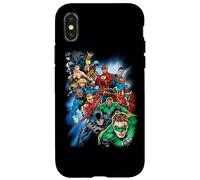 Custodia per iPhone X/XS Justice League Mighty Heroes Unite