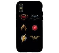 Custodia per iPhone X/XS Justice League Movie Logos