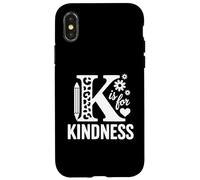 Custodia per iPhone X/XS K is for Kindness Anti Bullismo Unity Day Teacher