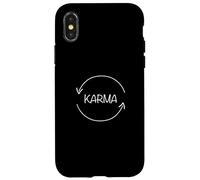 Custodia per iPhone X/XS Karma What goes around comes around funny karma