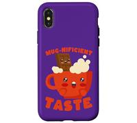 Custodia per iPhone X/XS Kawaii Hot Cocoa Mug-nificent Gusto Cioccolato