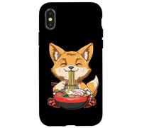 Custodia per iPhone X/XS Kawaii Neko Otaku Ramen Fox Anime Ramen