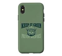 Custodia per iPhone X/XS Keep It Green Vintage Smokey Bear Prevent Wildfires