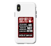 Custodia per iPhone X/XS Keep Out Gamer At Play Giochi di gioco Divertente Gioco Cool Unisex