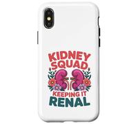 Custodia per iPhone X/XS Kidney Squad Mantenere La Salute Renale Divertente Rene Consapevolezza
