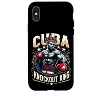 Custodia per iPhone X/XS King Cuba Crown Knockout di boxe cubano