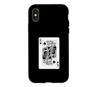 Custodia per iPhone X/XS King of Spades - Carte da gioco King of Spades