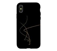 Custodia per iPhone X/XS Kintsugi Arte Giapponese Riparazione Dorata Minimalista