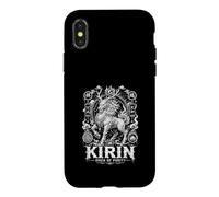 Custodia per iPhone X/XS Kirin Presagio Di Purezza Giapponese Mitico Guardiano