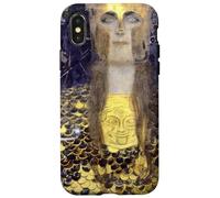 Custodia per iPhone X/XS Klimt Pallade Atena Dea greca Guerra Saggezza Mitologia Arte