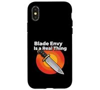 Custodia per iPhone X/XS Knife Collector Blade Envy Is A Real Thing Funny