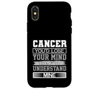 Custodia per iPhone X/XS L"umorismo di compleanno perde la mente per capire il mio Cancro Compleanno