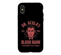 Custodia per iPhone X/XS La Banca del Sangue del Dr. Acula - Dracula Spooky Vampire Halloween