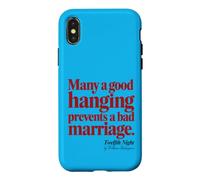 Custodia per iPhone X/XS La buona impiccagione in difficoltà impedisce il cattivo matrimonio dodicesima notte
