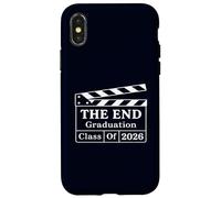 Custodia per iPhone X/XS La classe di laurea finale del 2026 Divertente Senior Film Clapboard