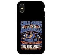 Custodia per iPhone X/XS La consapevolezza degli abusi sui minori Proteggere i bambini Rompere il silenzio