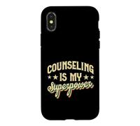 Custodia per iPhone X/XS La consulenza è il mio potere guida in stile vintage