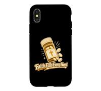 Custodia per iPhone X/XS La fede riempie ogni bisogno di Christian Pharmacy Cross