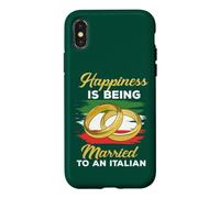 Custodia per iPhone X/XS La felicità è sposarsi con un matrimonio italiano