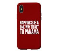 Custodia per iPhone X/XS La felicità è un biglietto di sola andata per Panama