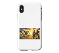 Custodia per iPhone X/XS La guerra dei mondi fantascienza I marziani finalmente crollano